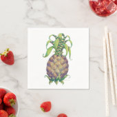 Serviette En Papier Cocktail d'ananas serviettes (En situation)