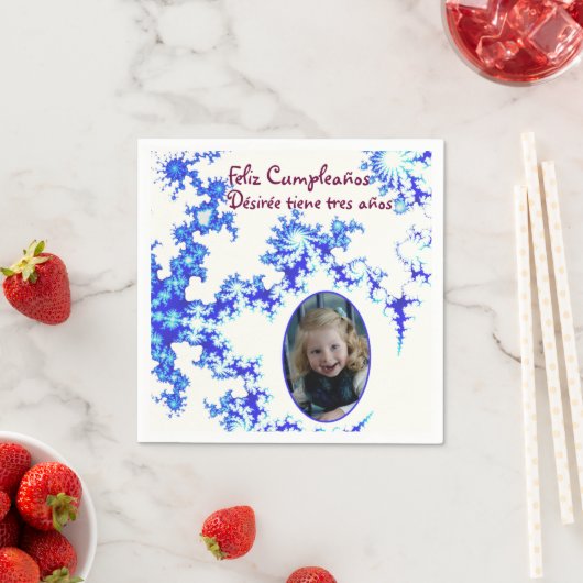 Serviette En Papier Cocktail d'anniversaire personnalisé serviettes -  (En situation)