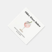 Serviette En Papier Cocktail d'anniversaire plus vieux, plus sage et p (Coin)