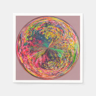 Serviette En Papier Cocktail de bal de vacances coloré Napkin