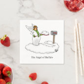 Serviette En Papier Cocktail de buffle d'hiver amusant serviettes (En situation)