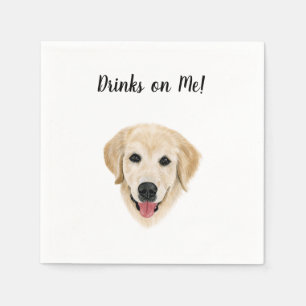 Serviette En Papier Cocktail de chien serviettes