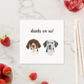 Serviette En Papier Cocktail de chien serviettes (En situation)