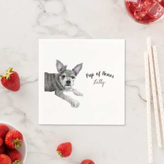 Serviette En Papier Cocktail de chien serviettes (En situation)