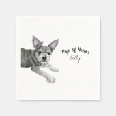 Serviette En Papier Cocktail de chien serviettes (Devant)