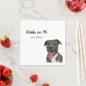 Serviette En Papier Cocktail de chien serviettes (En situation)