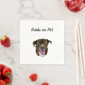 Serviette En Papier Cocktail de chien serviettes (En situation)
