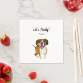 Serviette En Papier Cocktail de chien serviettes (En situation)