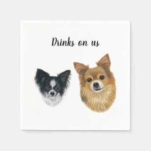 Serviette En Papier Cocktail de chien serviettes