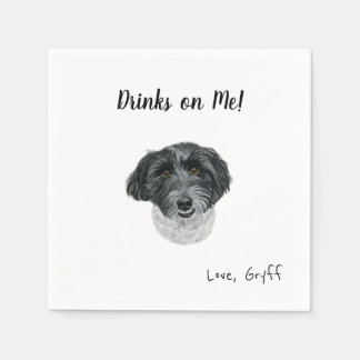 Serviette En Papier Cocktail de chien serviettes