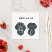 Serviette En Papier Cocktail de chien serviettes (En situation)