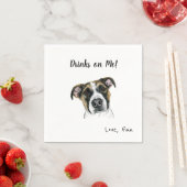 Serviette En Papier Cocktail de chien serviettes (En situation)