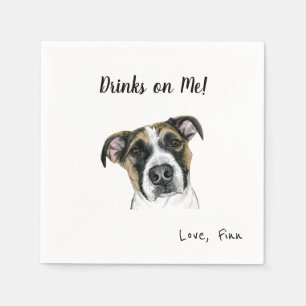 Serviette En Papier Cocktail de chien serviettes