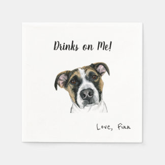 Serviette En Papier Cocktail de chien serviettes