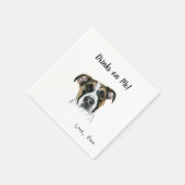 Serviette En Papier Cocktail de chien serviettes (Coin)