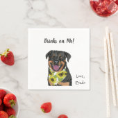Serviette En Papier Cocktail de chien serviettes (En situation)