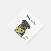 Serviette En Papier Cocktail de chien serviettes (Coin)