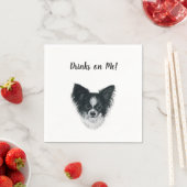 Serviette En Papier Cocktail de chien serviettes (En situation)