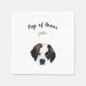 Serviette En Papier Cocktail de chien serviettes (Devant)