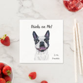 Serviette En Papier Cocktail de chien serviettes (En situation)