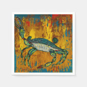 Serviette En Papier Cocktail de crabe serviettes (Devant)