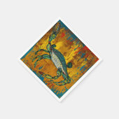 Serviette En Papier Cocktail de crabe serviettes (Coin)