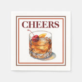 Serviette En Papier Cocktail de fête Old Fashioned (Devant)