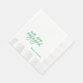 Serviette En Papier Cocktail de fiançailles (Coin)