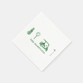 Serviette En Papier Cocktail de golf (Coin)