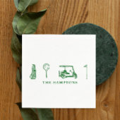 Serviette En Papier Cocktail de golf