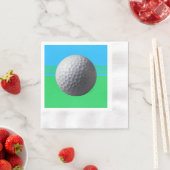 Serviette En Papier Cocktail de Golf Ball en papier forgé serviettes (En situation)