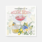Serviette En Papier Cocktail de la société Mocktail Napkin (Devant)