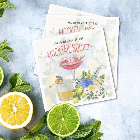 Serviette En Papier Cocktail de la société Mocktail Napkin
