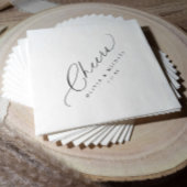 Serviette En Papier Cocktail de mariage diagonal Cheers Bar