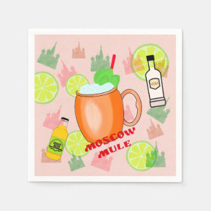 Serviette En Papier Cocktail de mule de Moscou