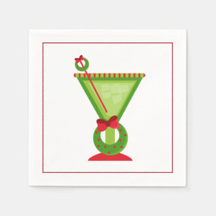 Serviette En Papier Cocktail de Noël Napkin