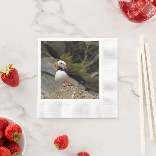 Serviette En Papier Cocktail de Noël Napkin de purée (En situation)