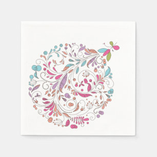 Serviette En Papier Cocktail de Noël Ornament Napkin