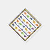 Serviette En Papier Cocktail de poisson Napkin (Coin)