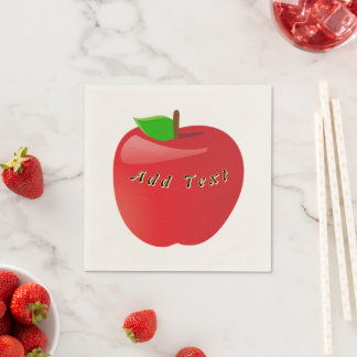 Serviette En Papier Cocktail de pomme rouge Fruit Inspiré Table Couleu