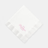 Serviette En Papier Cocktail de réception de mariage (Coin)