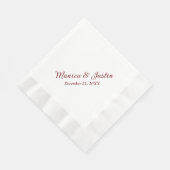 Serviette En Papier Cocktail de réception de mariage (Coin)