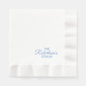 Serviette En Papier Cocktail de réception de mariage (Devant)