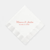 Serviette En Papier Cocktail de réception de mariage (Coin)