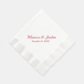 Serviette En Papier Cocktail de réception de mariage (Coin)