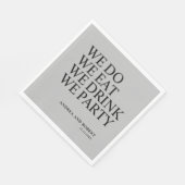 Serviette En Papier Cocktail de réception de mariage (Coin)