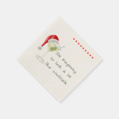 Serviette En Papier Cocktail de vacances amusant Napkin (Coin)