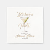 Serviette En Papier Cocktail d'été pour la retraite des femmes (Devant)