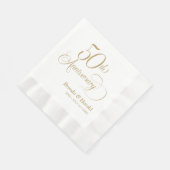 Serviette En Papier Cocktail du 50e anniversaire (Coin)