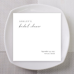 Serviette En Papier Cocktail élégant moderne pour la douche de mariée